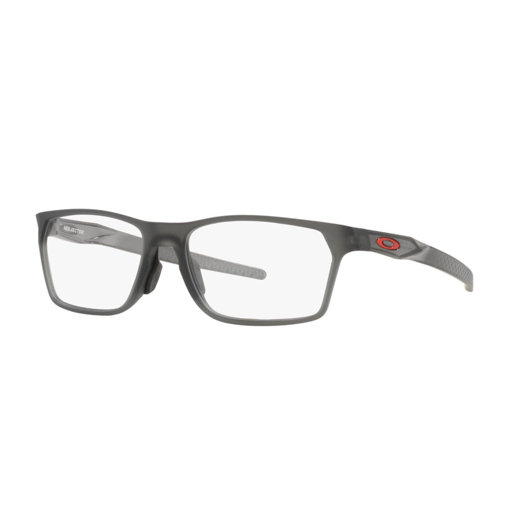 Armação de Óculos de Grau Masculino Oakley Retangular OX8032L Cor Cinza Armação de Óculos de Grau Masculino Oakley Retangular OX8032L Cor Cin
