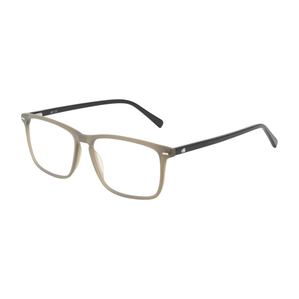 Armação para Óculos de Grau Masculino Dii Collection 5504 Cinza e Preto Armação para Óculos de Grau Masculino Dii Collection 5504 Cin