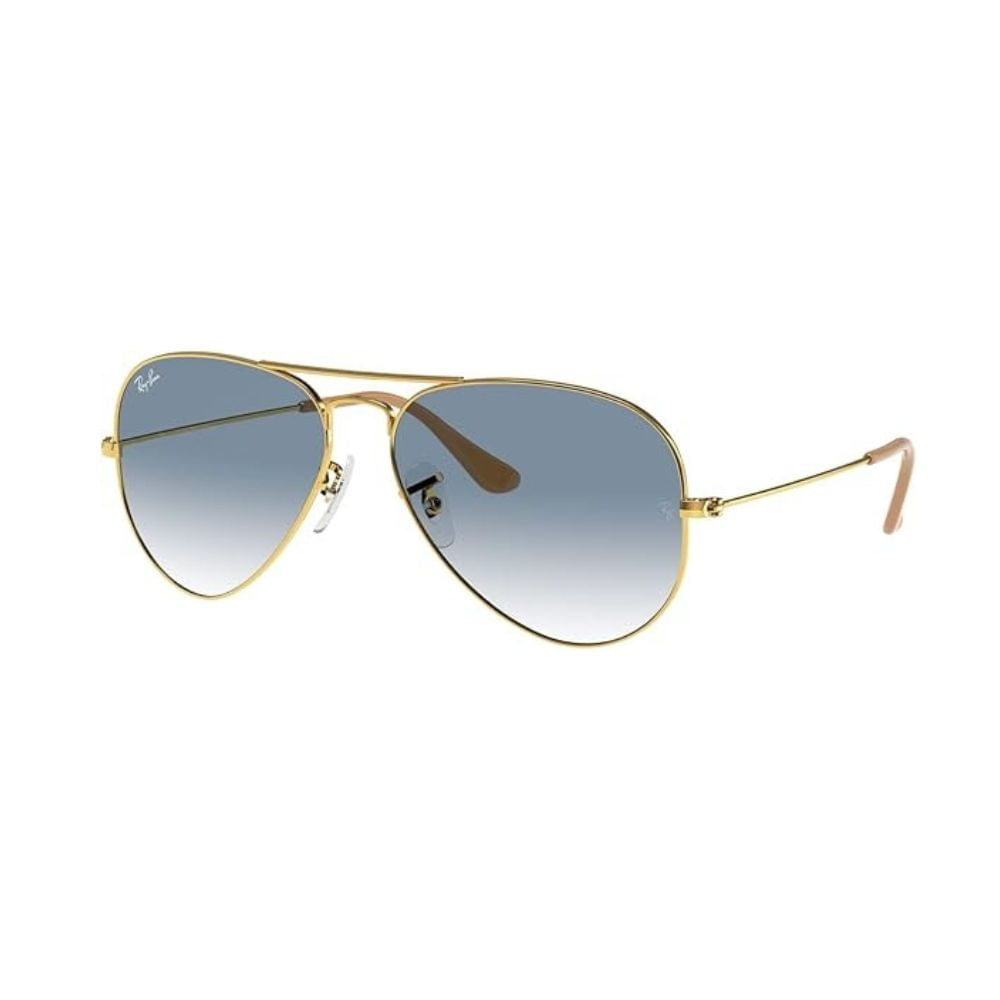 Óculos de Sol Unissex Ray-Ban Aviador RB3025L Cor Dourado Arista Tamanho 58 Óculos de sol Unissex Ray Ban Aviador RB3025L Cor Dourado Arista Tamanho 58