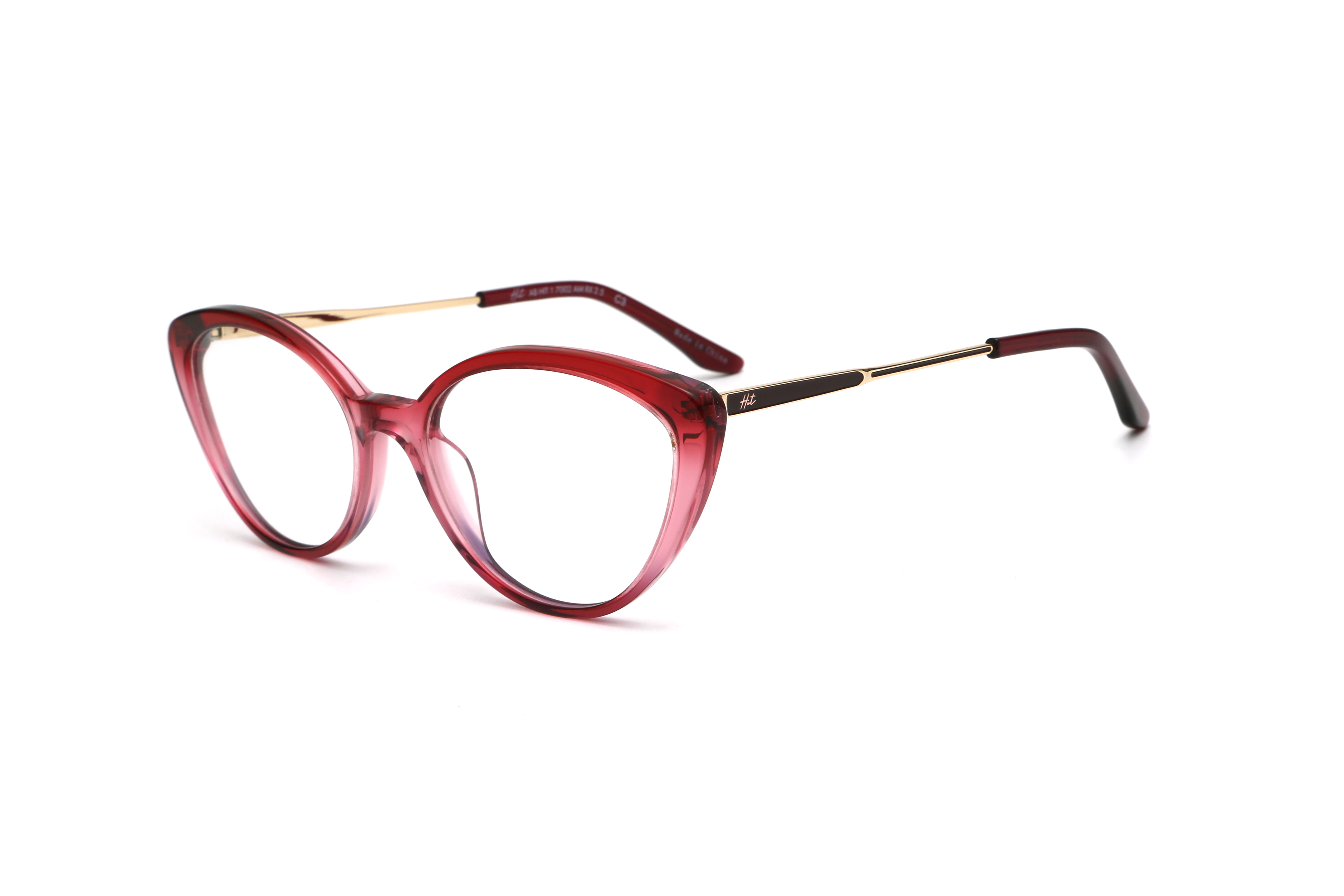 Armação para Óculos de Grau Feminino Hit 1 7002 Vermelho Degradê