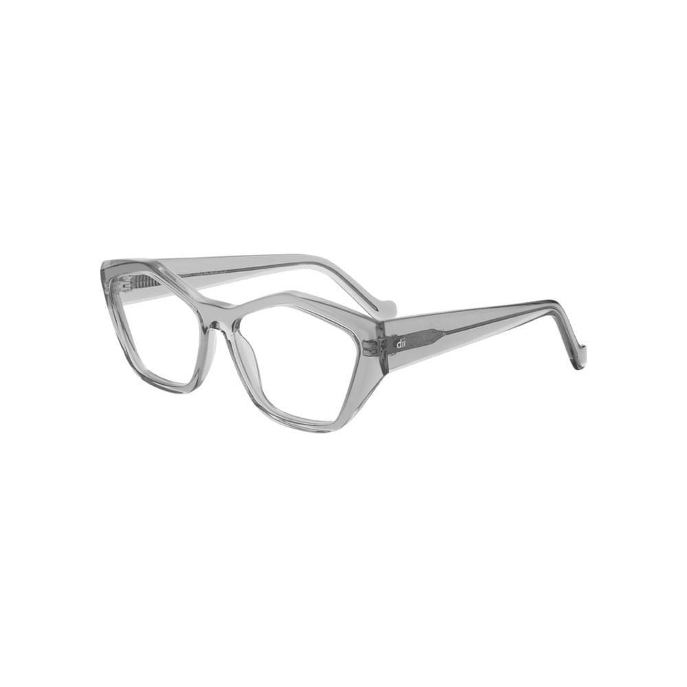 Armação para Óculos de Grau Feminino Dii Collection 1052 Cinza Translúcido Armação para Óculos de Grau Feminino Dii Collection 1052 Cin