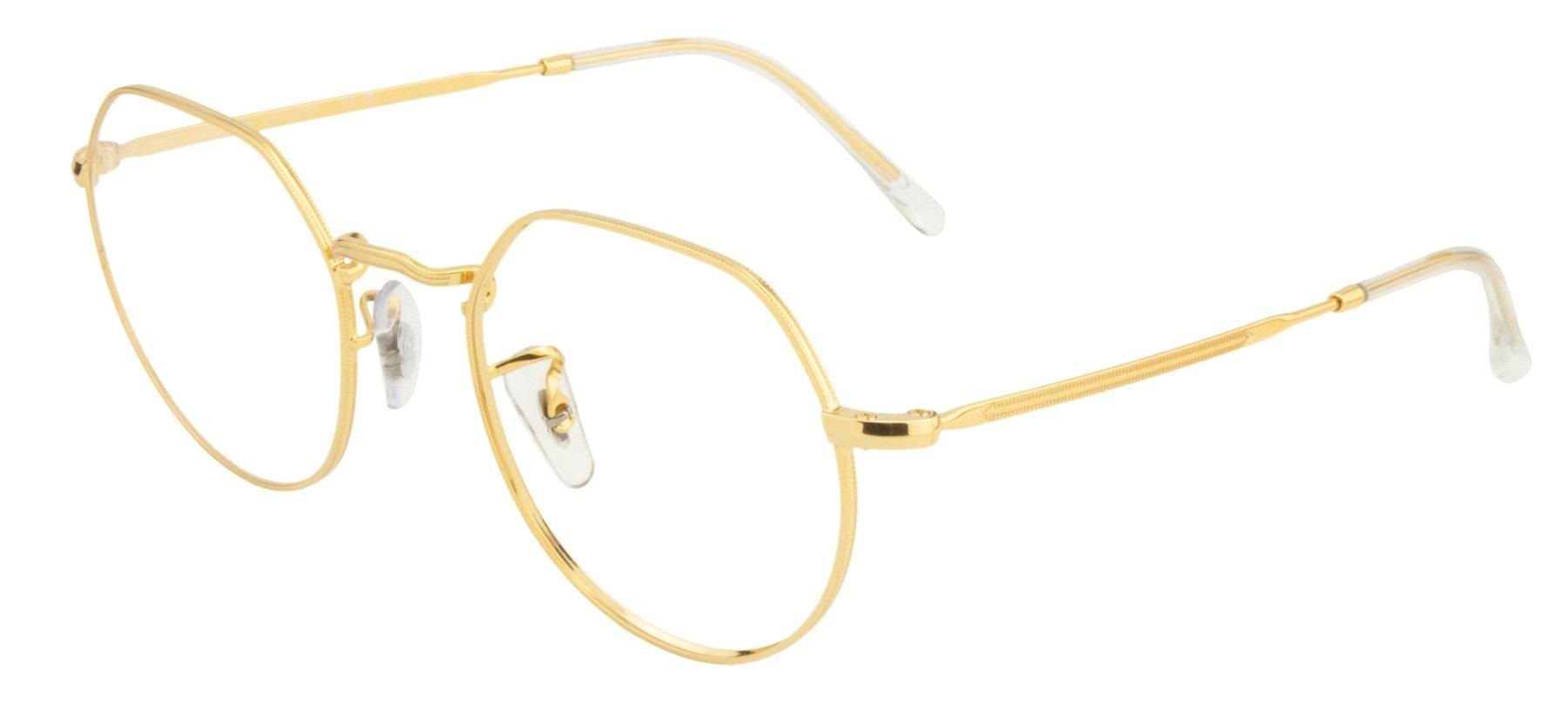 Armação de Óculos de Grau Ray Ban, modelo RX6465L, cor Dourado, tamanho 51