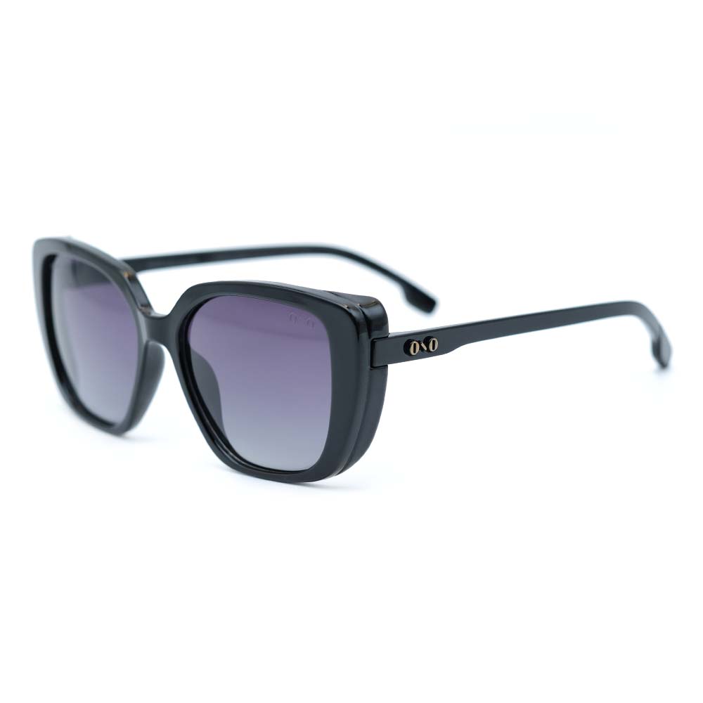 Óculos de sol Ono, Bacutia, modelo ON0009S, cor Preto Brilho, tamanho 54