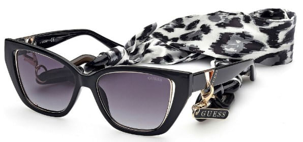Óculos de sol Guess, modelo GU7816, cor 01B, tamanho 54