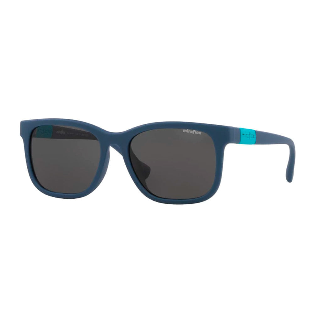 Óculos de Sol Infantil Miraflex Quadrado MF1040 Cor Azul Fosco Óculos de Sol Infantil Miraflex Quadrado MF1040 Cor A