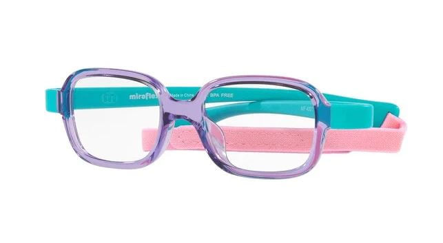 Armação de Óculos de Grau Infantil Miraflex MF4001 Lilás/Turquesa