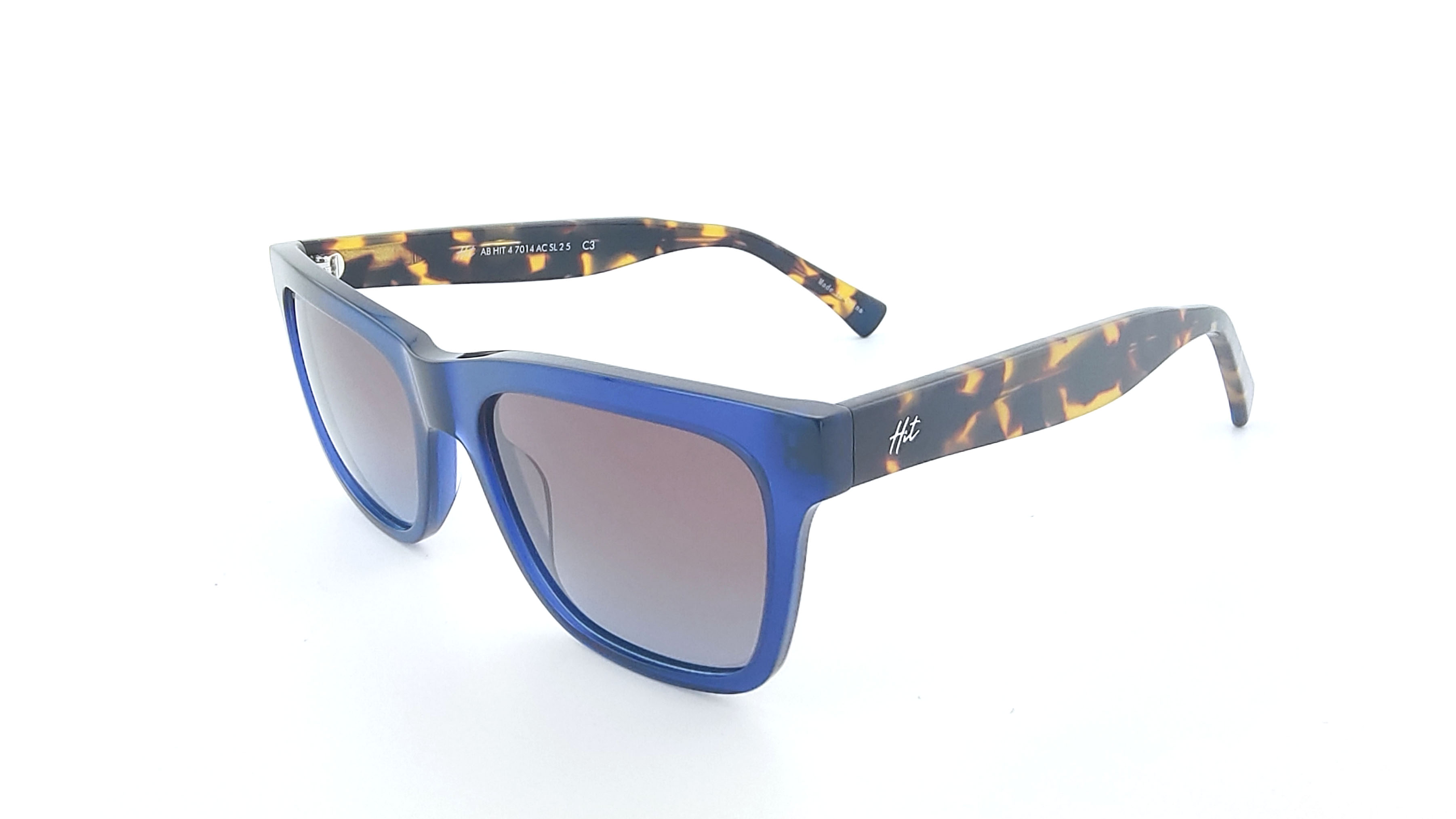 Óculos de Sol Masculino Hit 4 7014 Azul Translúcido Óculos de Sol Masculino Hit 4 7014 A