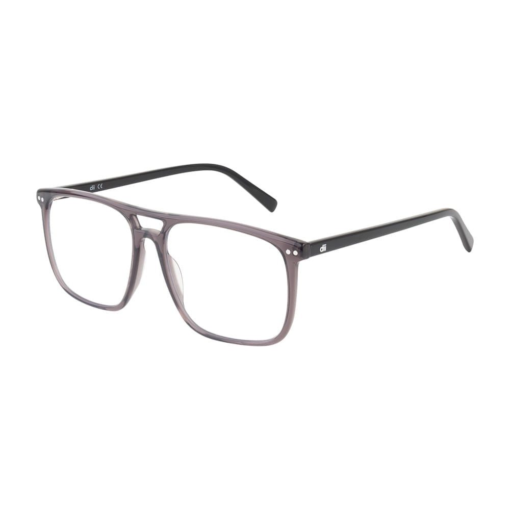 Armação para Óculos de Grau Masculino Dii Collection 5506 Chumbo com Preto