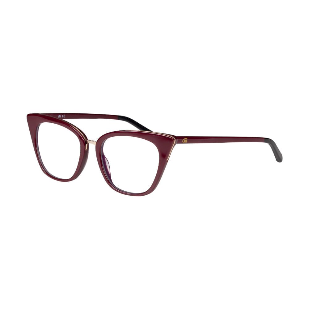 Armação para Óculos de Grau Feminino Dii Collection DII1937L Vermelho
