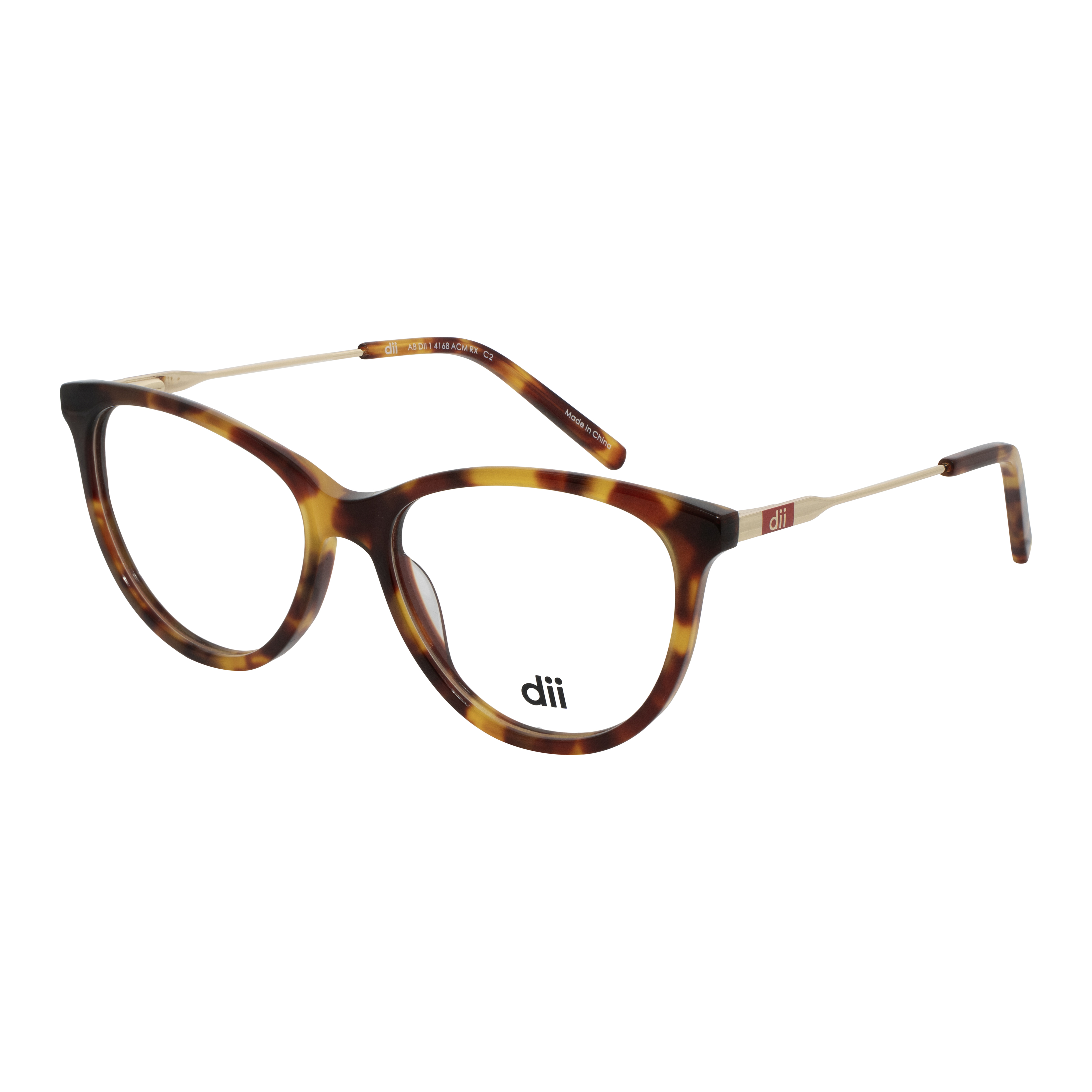 Armação para Óculos de Grau Feminino Dii Collection 4168 Demi Amarelo