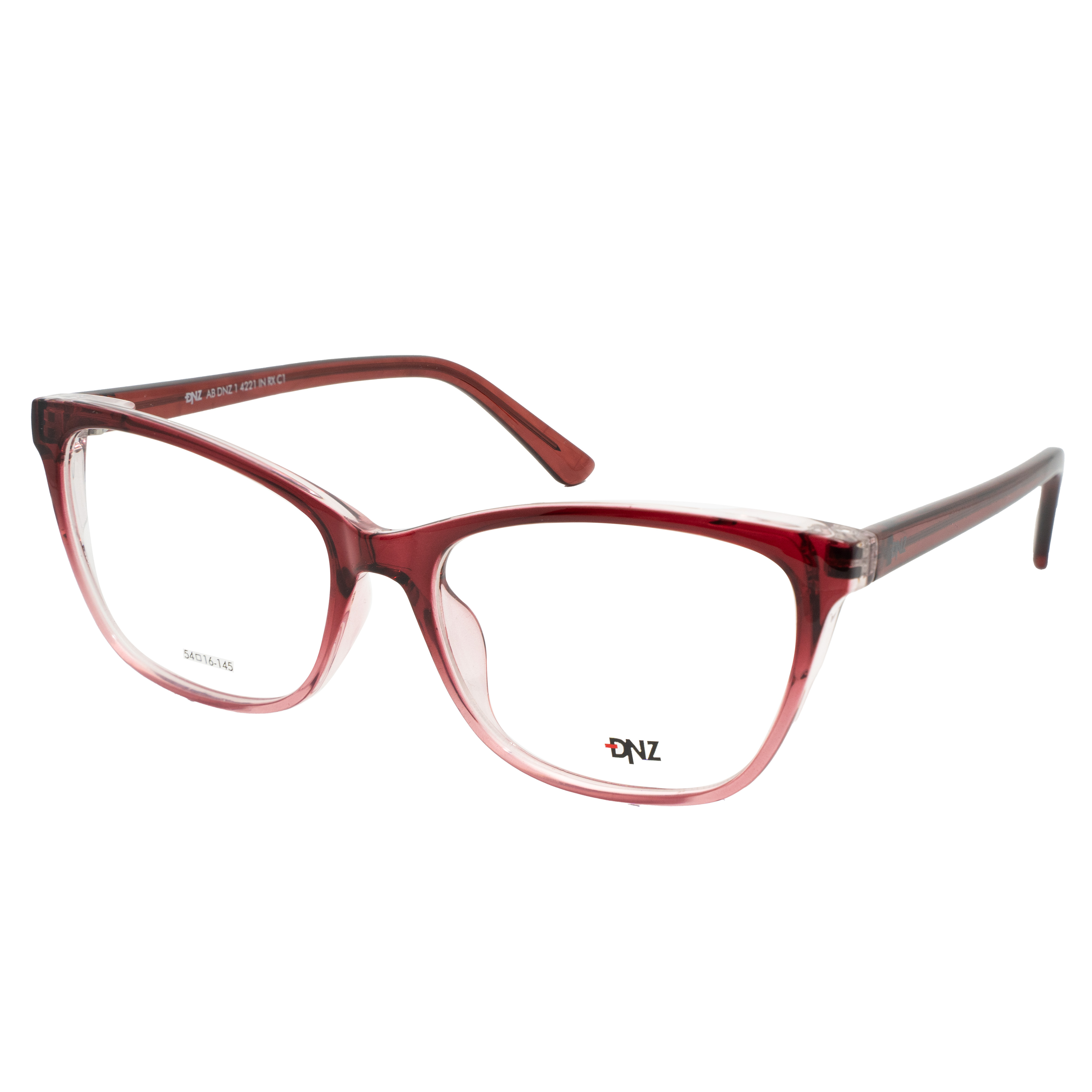 Armação para Óculos de Grau Feminino DNZ 1 4221 Vermelho Degradê