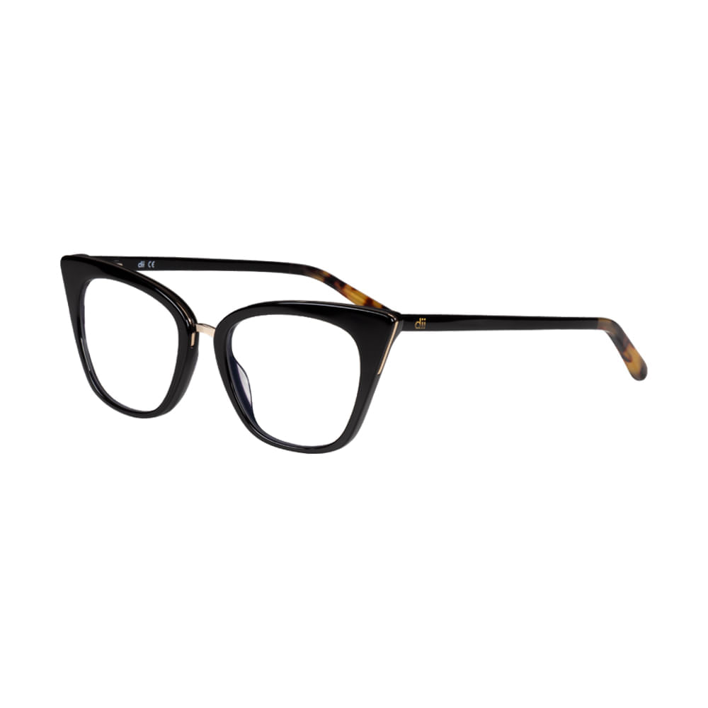 Armação para Óculos de Grau Feminino Dii Collection DII1937L Preto