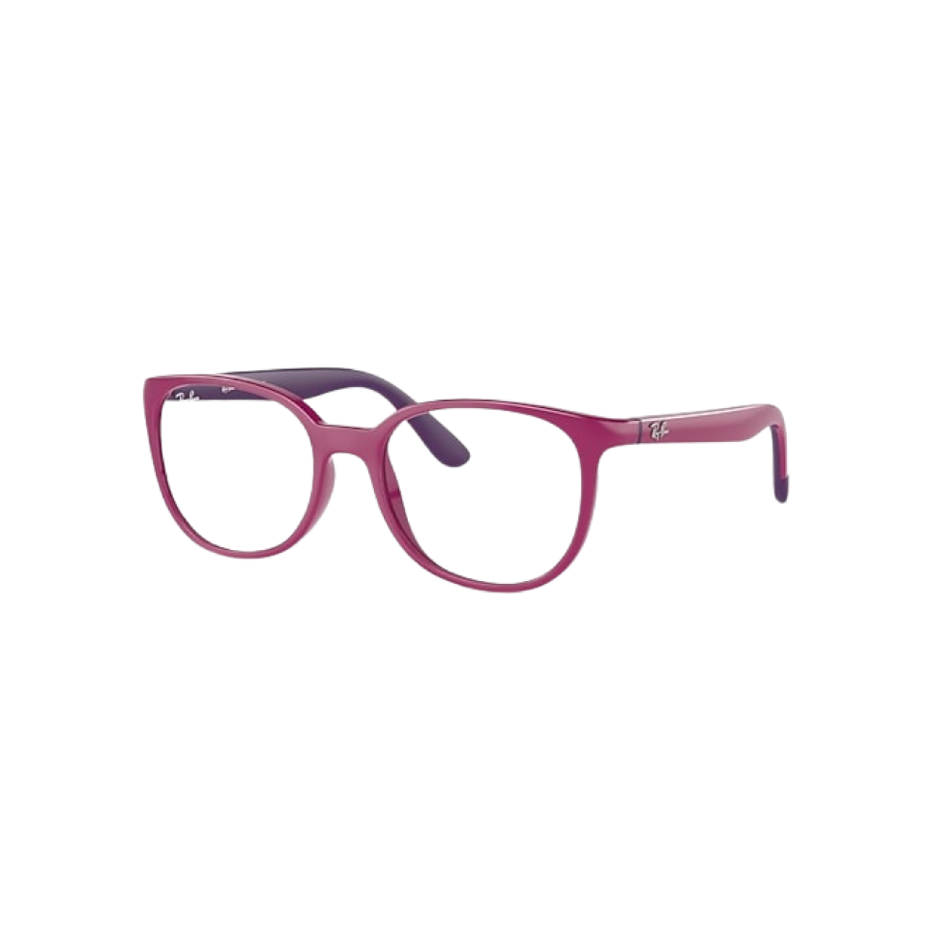 Armação de Óculos de Grau Infantil Ray-Ban Redondo RY1631 Cor Fúcsia e Lilás