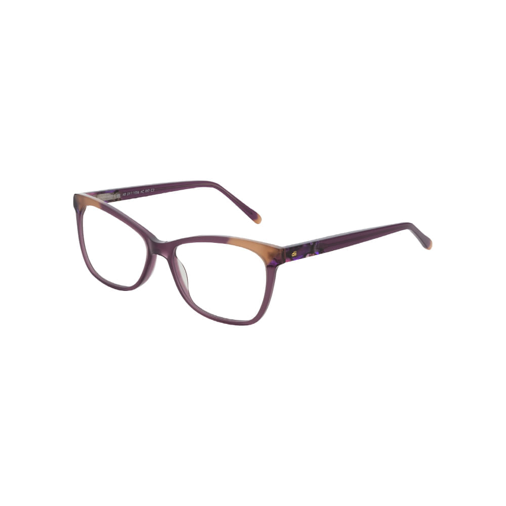 Armação para Óculos de Grau Feminino Dii Collection 1056 Demi com Roxo
