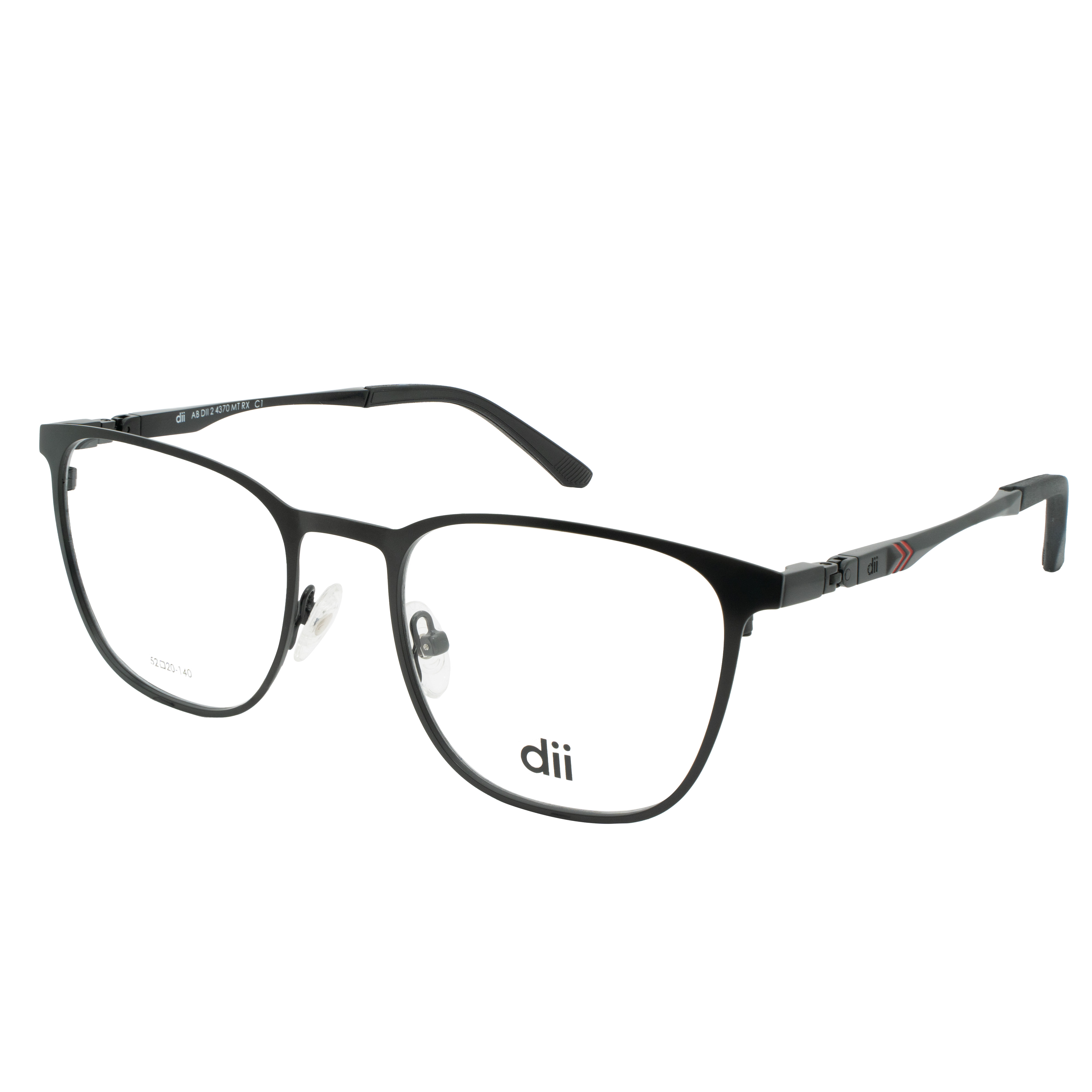 Armação para Óculos de Grau Masculino Dii Collection 2 4370 Preto