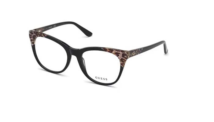 Armação de Óculos de Grau Guess, modelo GU2819, cor 001, tamanho 55