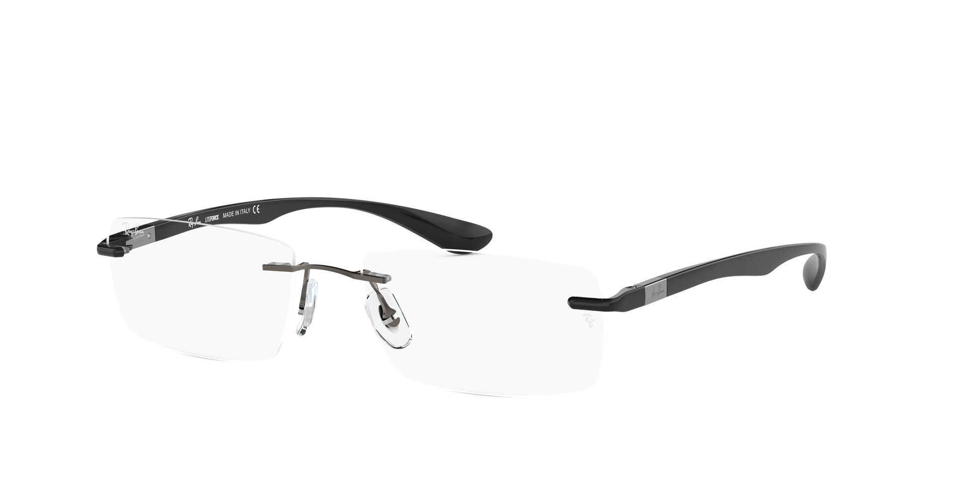 Armação de Óculos de Grau Ray Ban, modelo RX8724, cor Preto, tamanho 56