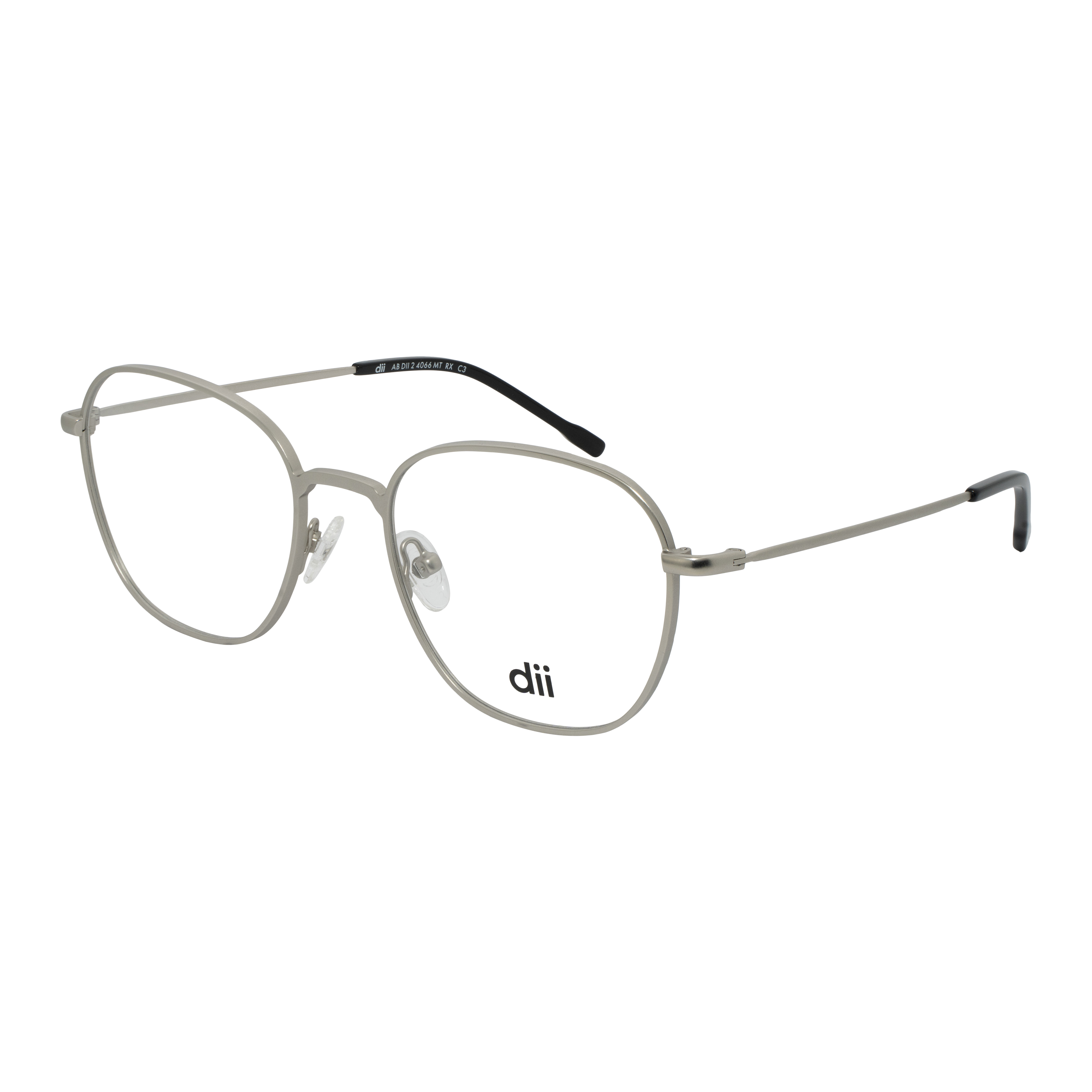 Armação para Óculos de Grau Masculino Dii Collection 4066 Prata