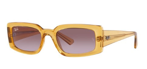 Óculos de Sol Ray-Ban, modelo RB4395, cor Amarelo Transparente, tamanho 54