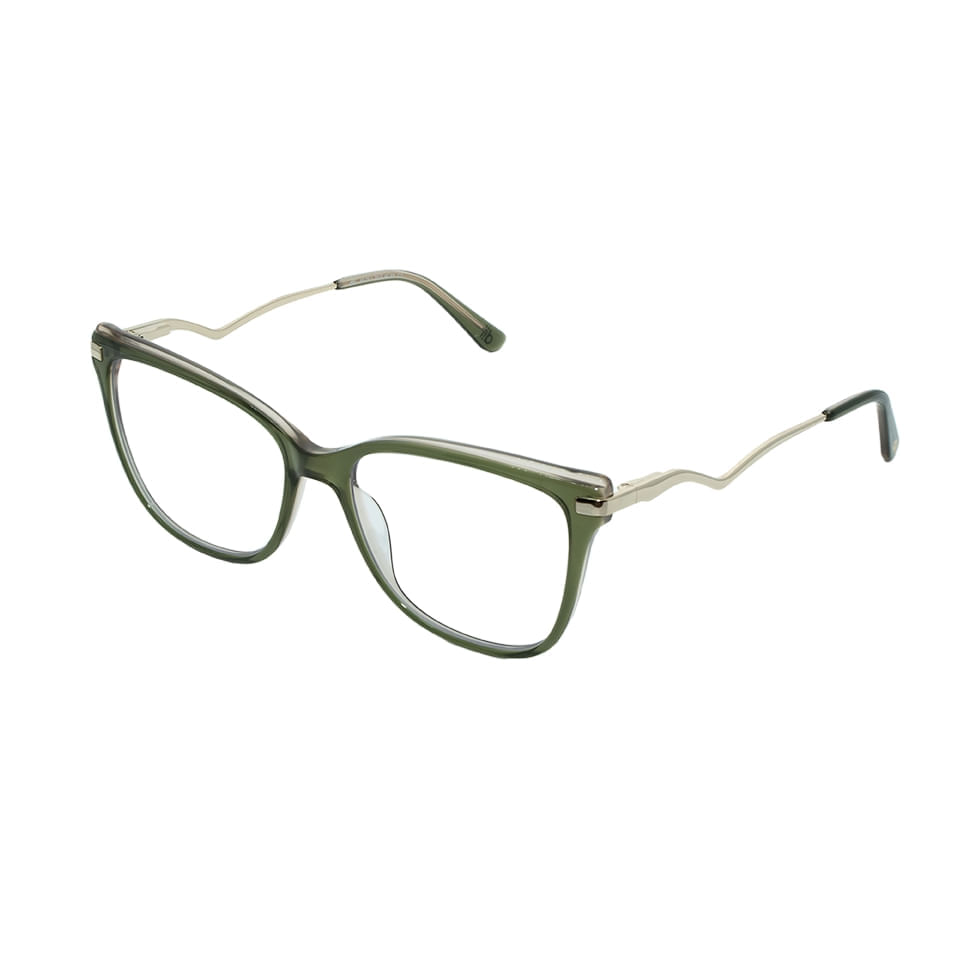 Armação para Óculos de Grau Feminino Dii Collection 1 7015 Verde Militar