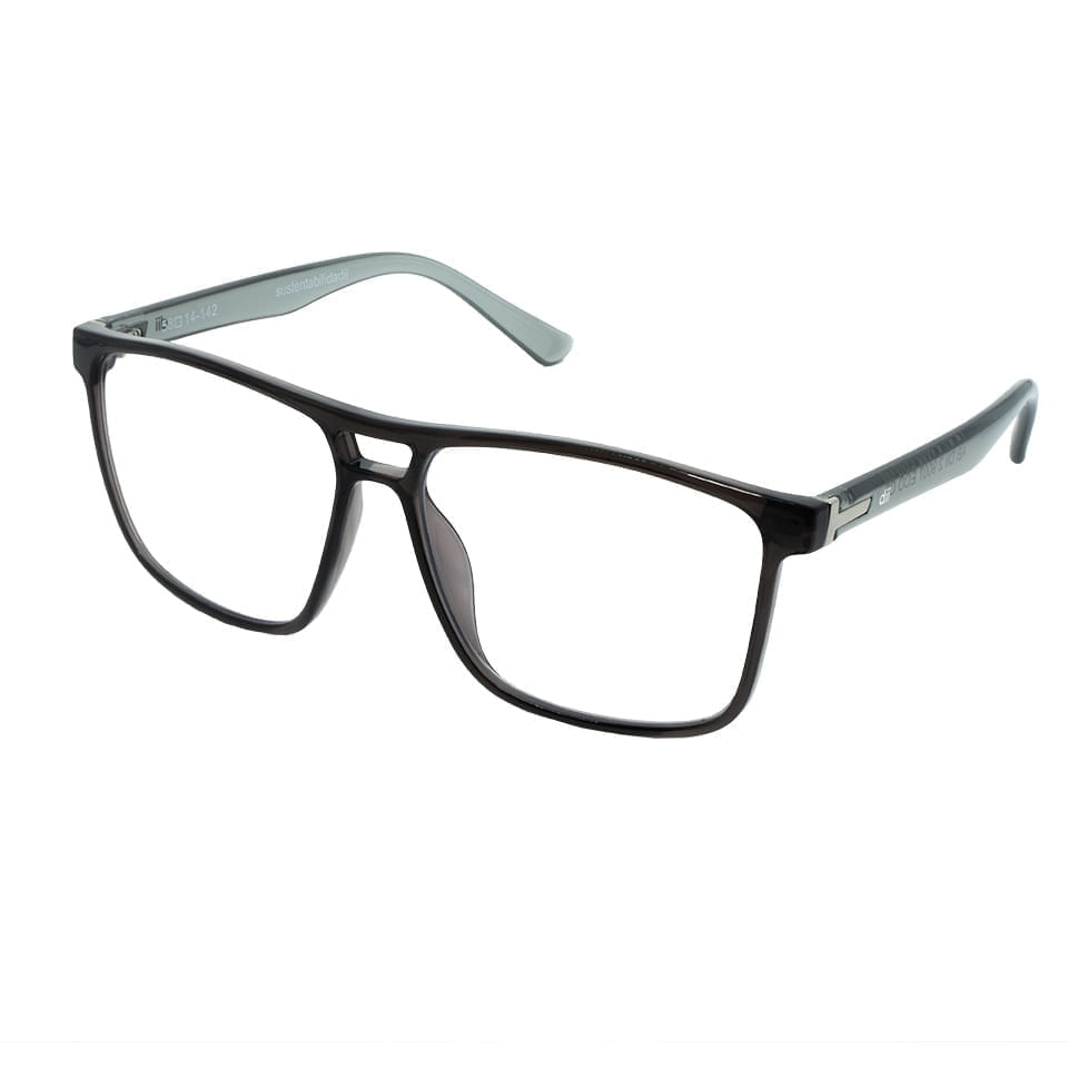 Armação para Óculos de Grau Masculino Dii Collection 2 9007 ECO Cinza Escuro Cristal Armação para Óculos de Grau Masculino Dii Collection 2 9007 ECO Cin