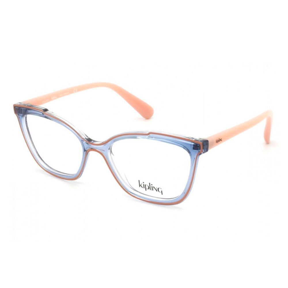 Armação de Óculos de Grau Infantil Kipling Borboleta KP3146 Cor Rosa e Azul Cristal Armação de Óculos de Grau Infantil Kipling Borboleta KP3146 Cor Rosa e A