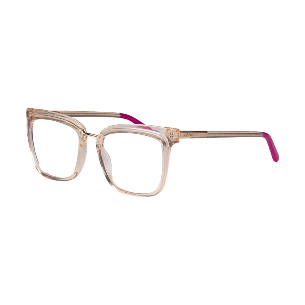 Armação para Óculos de Grau Feminino Dii Collection DII1936L Rosa Translúcido