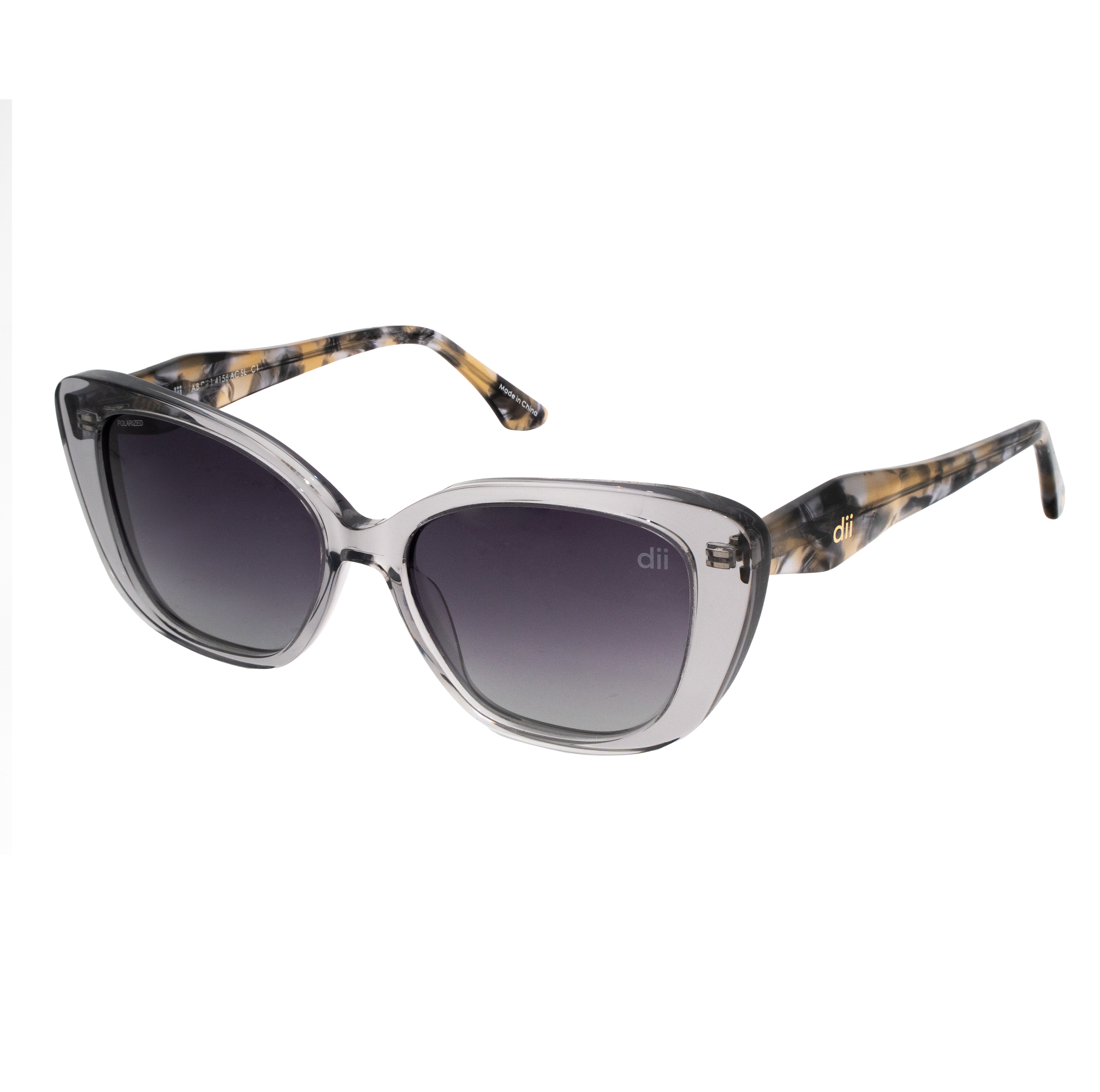 Óculos de Sol Feminino Dii Collection 1 4156 Cinza Cristal com Demi Óculos de Sol Feminino Dii Collection 1 4156 Cin