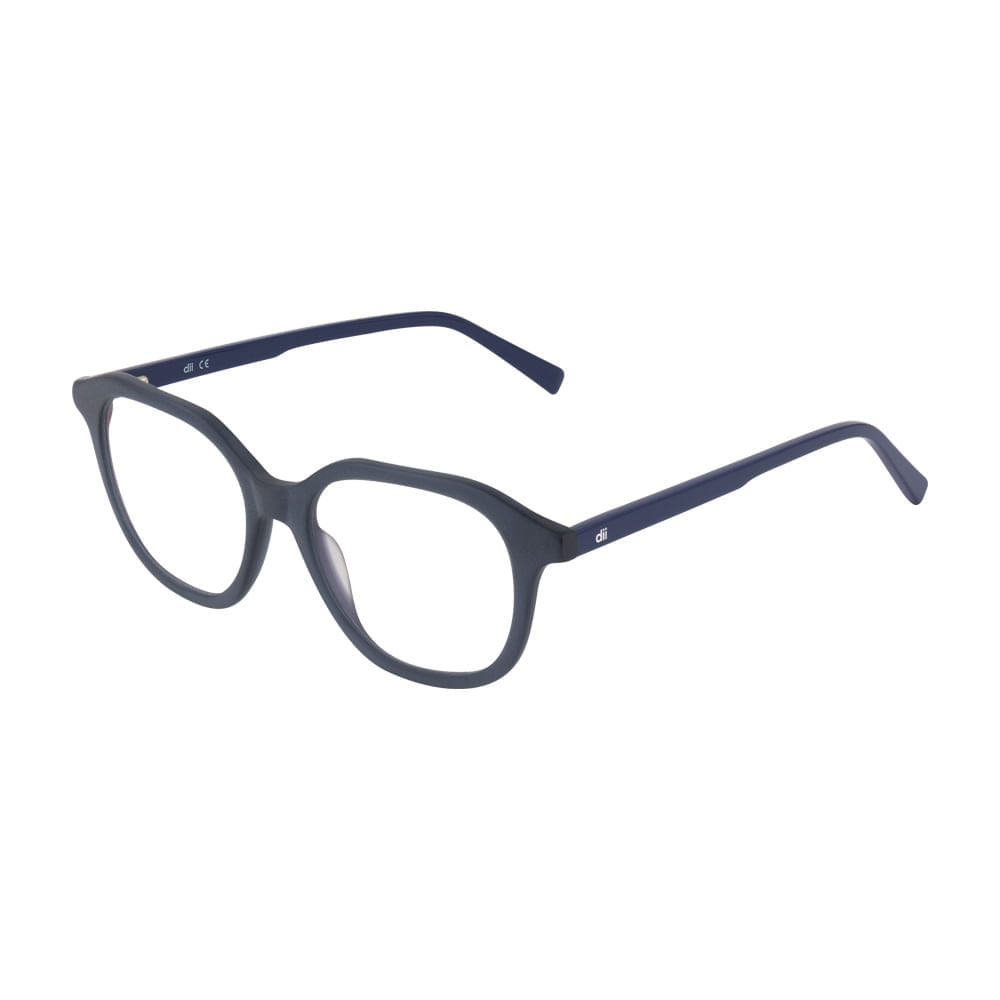 Armação para Óculos de Grau Unissex Dii Collection 5505 Chumbo com Azul Armação para Óculos de Grau Unissex Dii Collection 5505 Chumbo com A