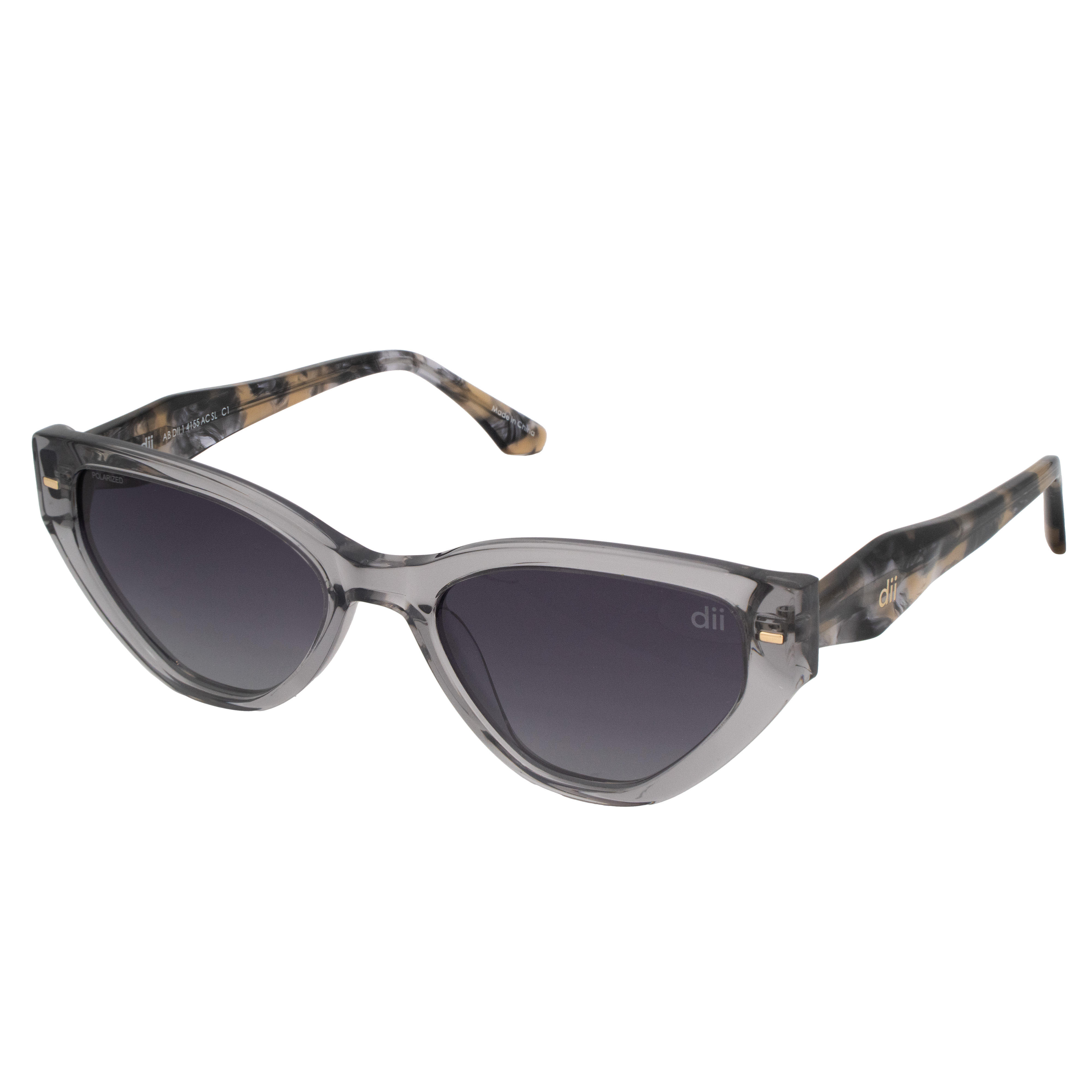 Óculos de Sol Feminino Dii Collection 1 4155 Cinza Cristal com Demi Óculos de Sol Feminino Dii Collection 1 4155 Cin
