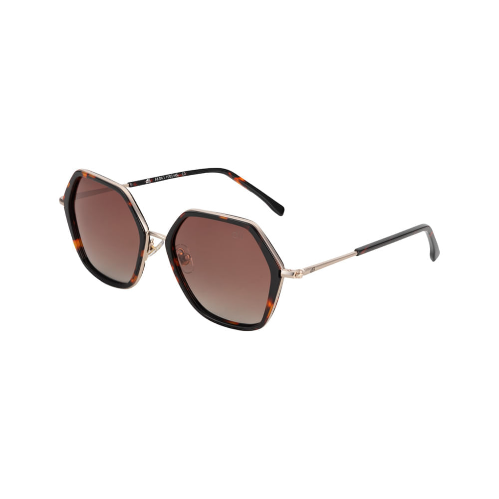 Óculos de Sol Feminino Dii Collection SOL 1003 Demi Marrom