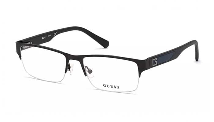 Armação de Óculos de Grau Guess, modelo GU50017, cor 002, tamanho 56