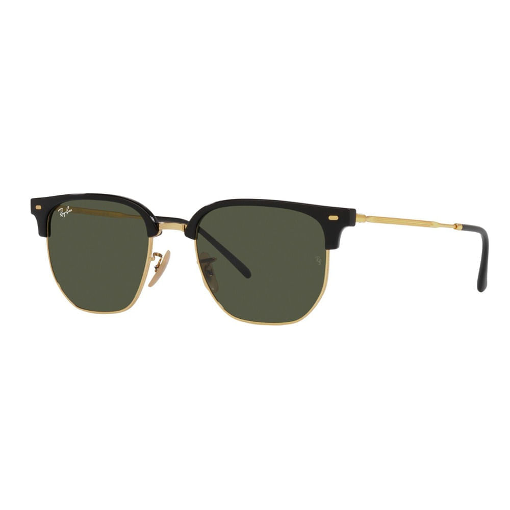 Óculos de Sol Ray-Ban, modelo RB4416, cor Preto e Dourado, tamanho 53