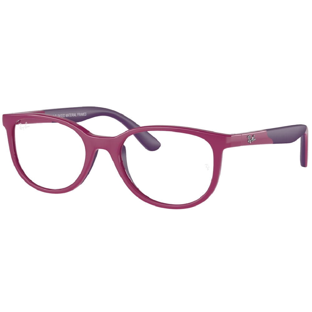 Armação de Óculos de Grau Rayban Junior, modelo RY1622, cor Fúcsia, tamanho 48