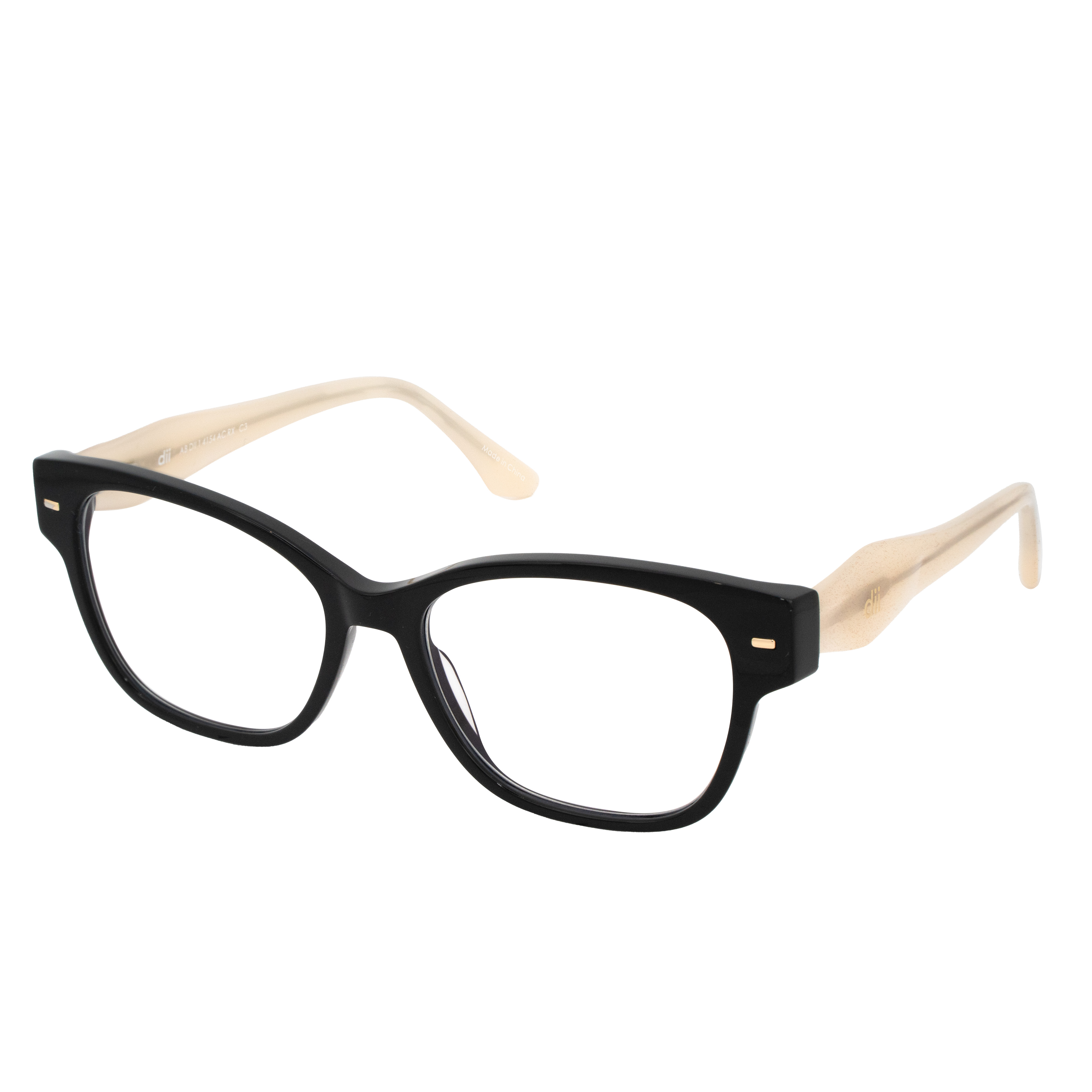 Armação para Óculos de Grau Feminino Dii Collection 1 4154 Preto com Cristal