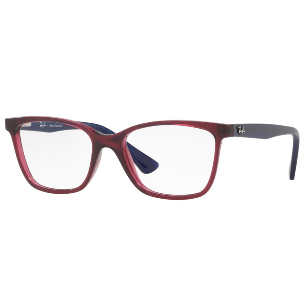 Armação de Óculos de Grau Rayban Junior, modelo RY1574L, cor Rosa, tamanho 49