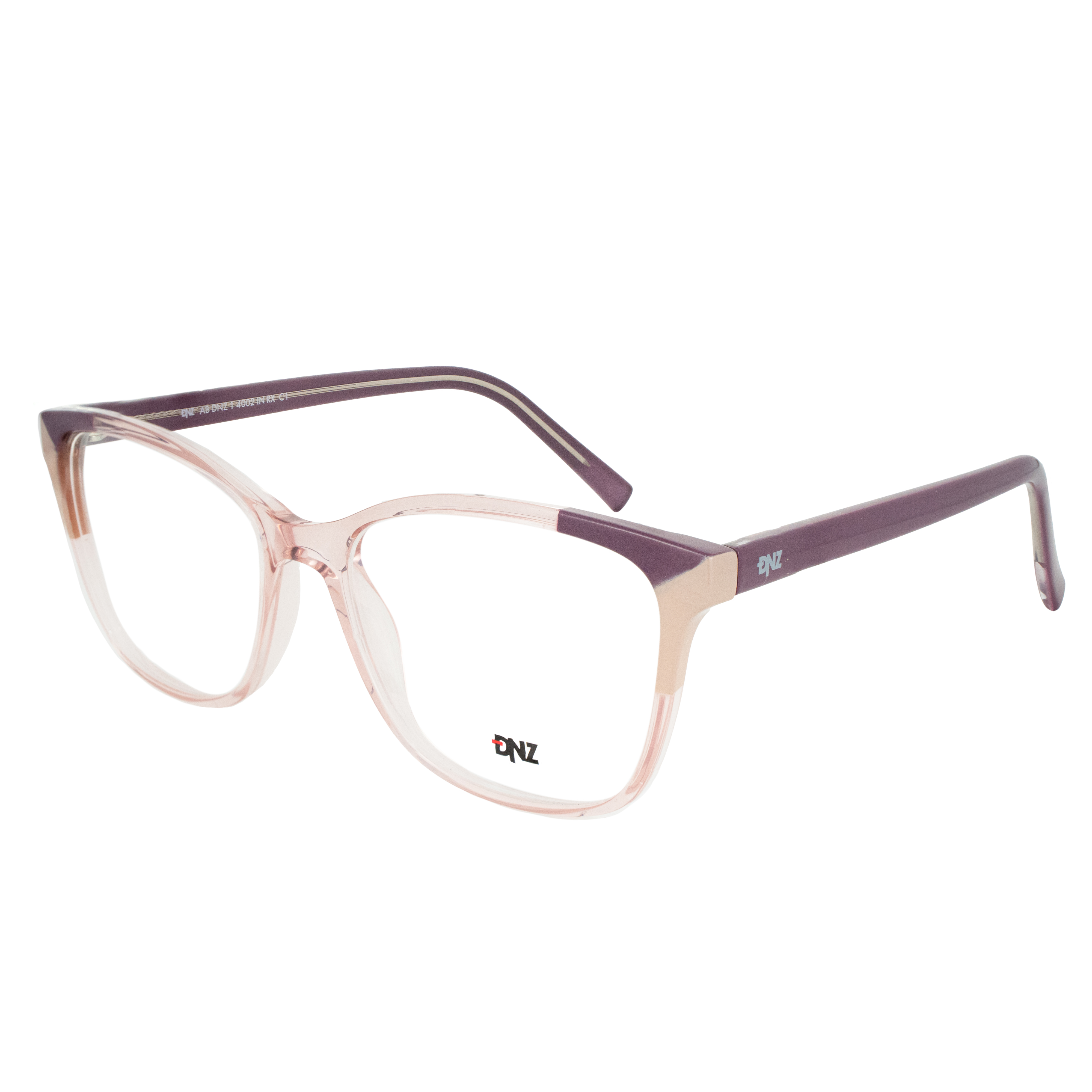 Armação para Óculos de Grau Feminino DNZ 1 4002 Pêssego Cristal