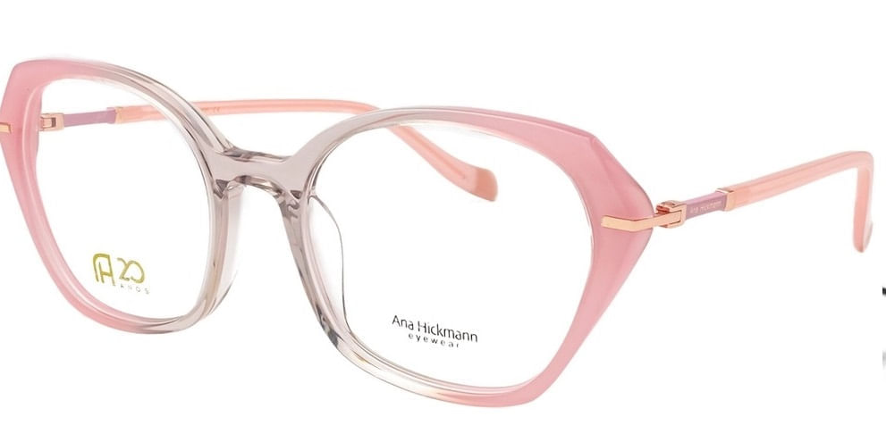 Armação de Óculos de Grau Ana Hickmann, modelo AH60001, cor N01