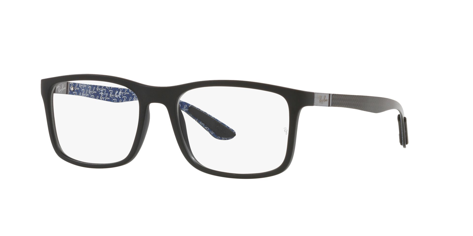 Armação de Óculos de Grau Ray Ban, modelo RX8908, cor Preto fosco, tamanho 55