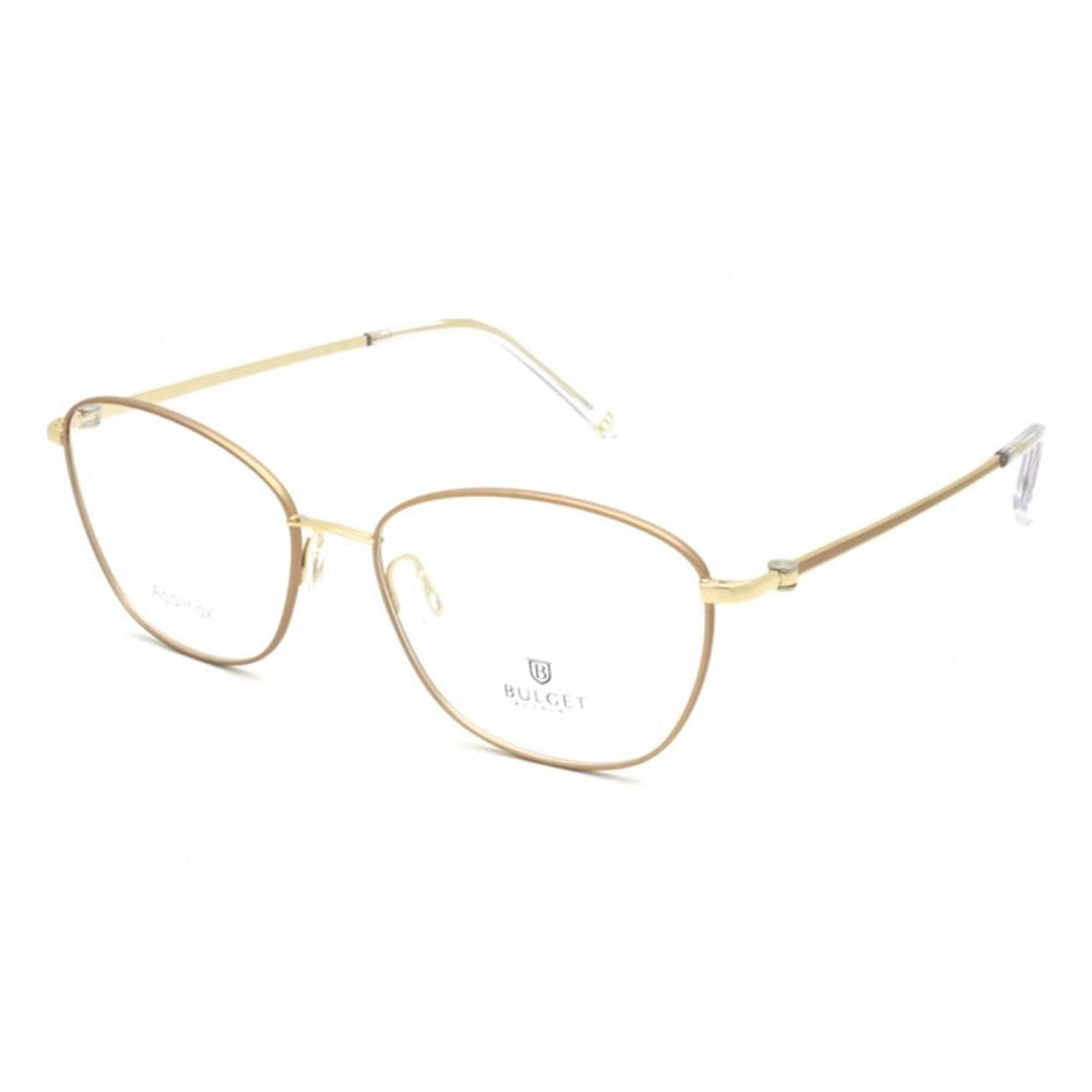 Armação de Óculos de Grau Feminina Bulget Gatinho BG2155 01B Cor Dourado