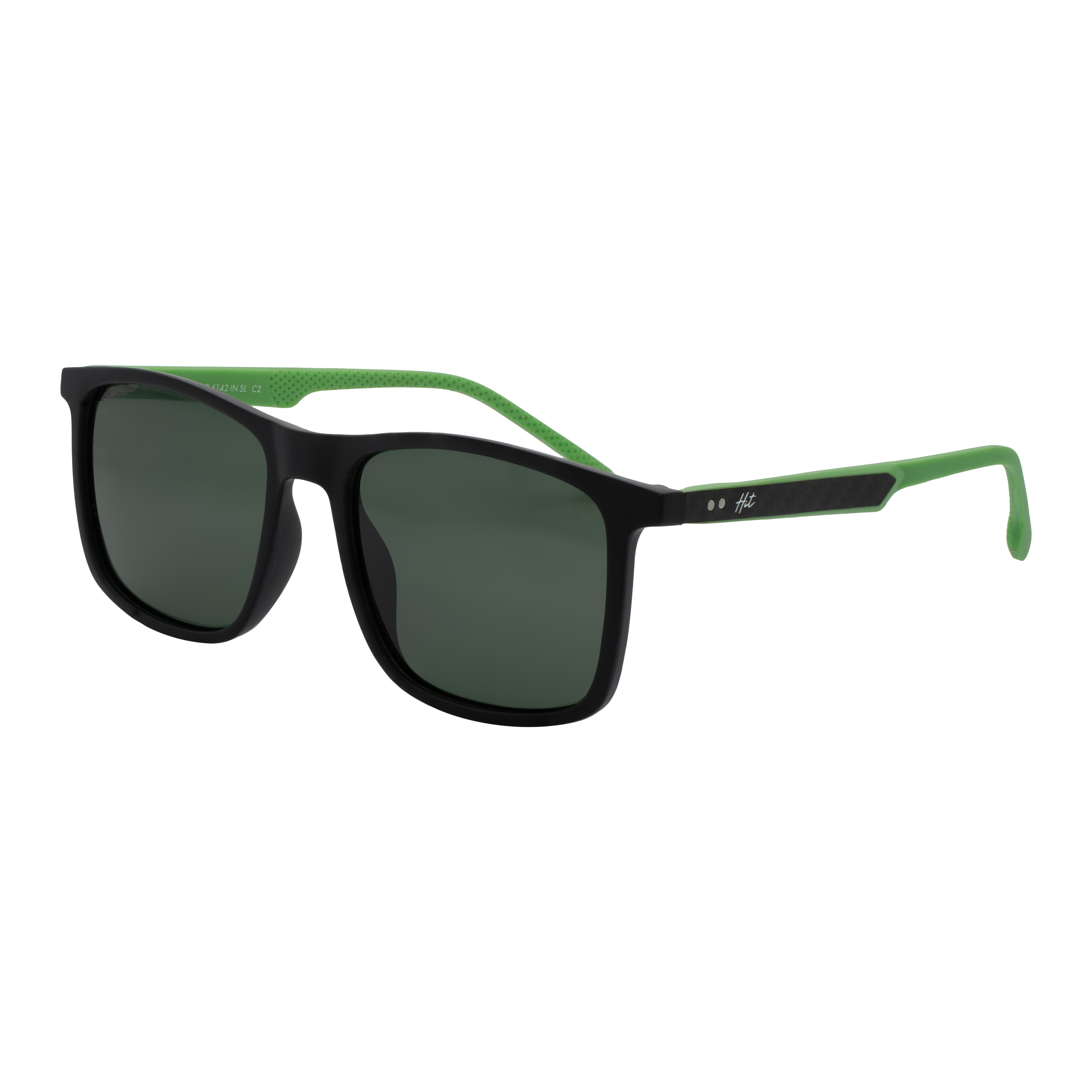 Óculos de Sol Masculino Hit SHIT24142C1 Preto Fosco com Azul Óculos de Sol Masculino Hit SHIT24142C1 Preto Fosco com A
